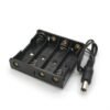 4xAA Battery Holder with DC Jack