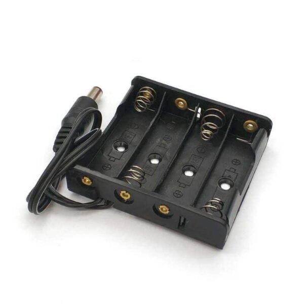 4xAA Battery Holder with DC Jack