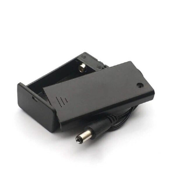9V Battery Holder With Switch+Cover+DC Jack