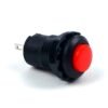 Round Panel Mount Latch Push Button (Red)